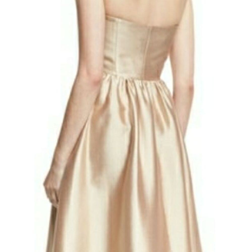 Co Strapless Satin High-Low Cocktail Dress - Picture 10 of 15